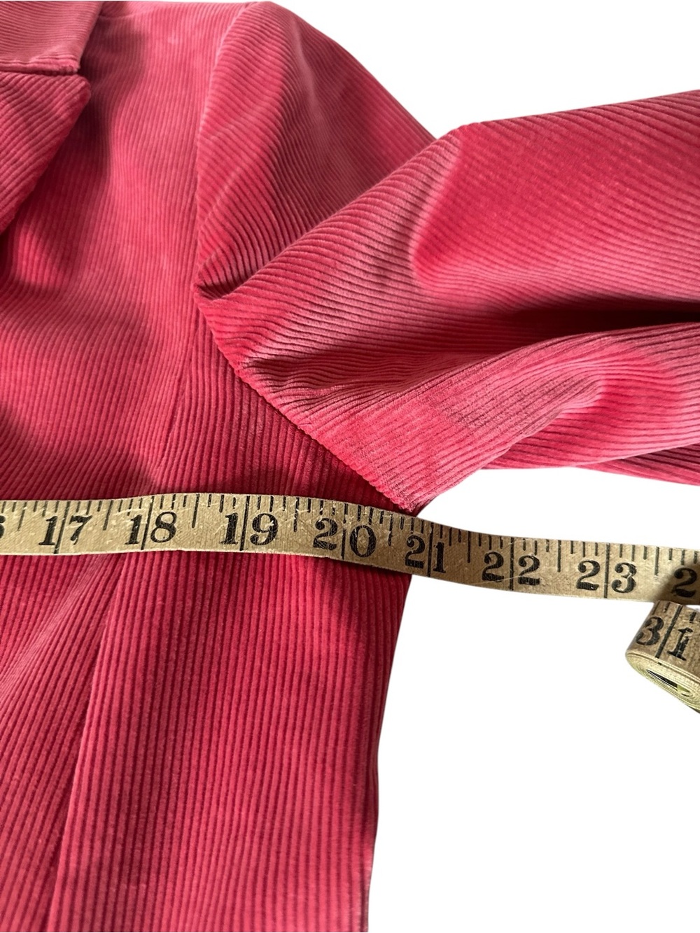 Talbots Petite Pink Cotton Corduroy Double Breasted Blazer 14P - Picture 10 of 14